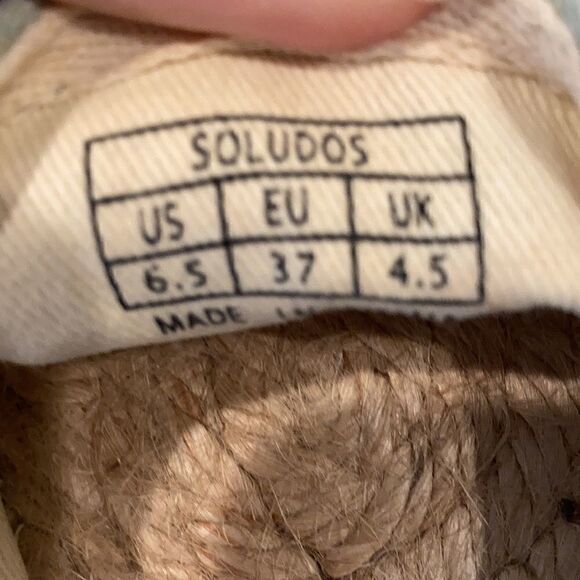 Soludos Blue Wine Orange Embroidered Espadrilles 6.5 - Picture 10 of 10